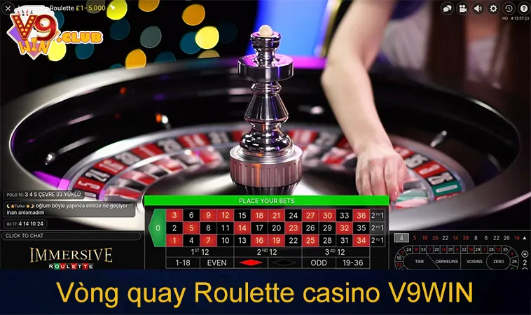 Casino V9WIN 125 Vòng quay Roulette casino V9WIN dự đoán trúng thưởng